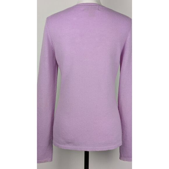 Vtge peck & peck cashmere sweaterSz SRare dusrt lilac color Shown on sz6  EUC - Picture 9 of 9
